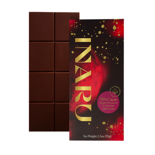 70% Auyama Seeds & Cranberries Chocolate Bar