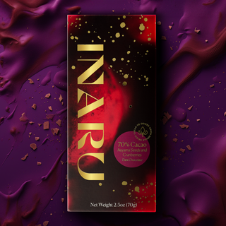 70% Auyama Seeds & Cranberries Chocolate Bar