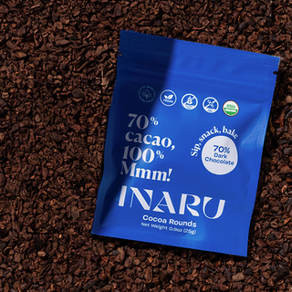 70% Dark cocoa rounds - Individual pouch