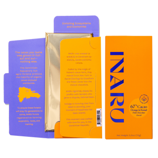 67% Orange and Fennel Dark Chocolate biggie bar