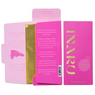 40% Hibiscus White Chocolate Bar 70g