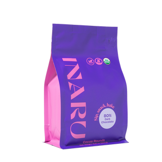 80% Dark cocoa rounds - 300g pouch