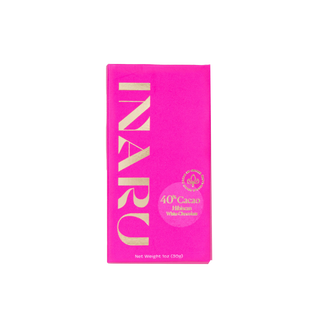 40% Hibiscus White Chocolate Bar 30g