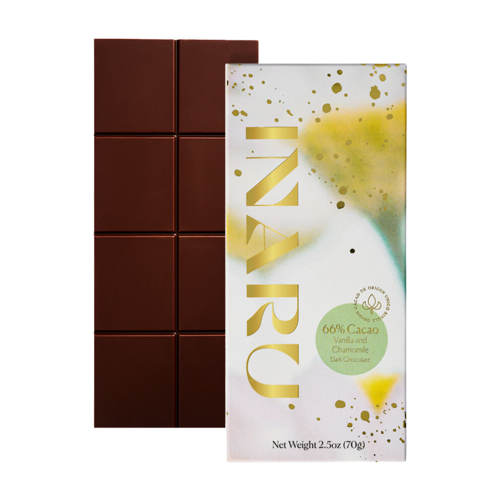 66% Vanilla & Chamomile Chocolate Bar – Inaru Valley