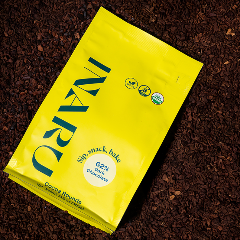 62% Dark Cocoa Rounds - 300g pouch – Inaru Valley